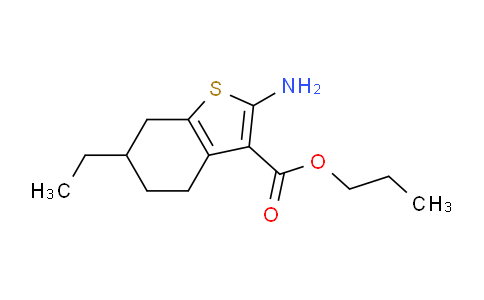 CAS No. 540519-16-2, Propyl 2-amino-6-ethyl-4,5,6,7-tetrahydrobenzo[b]thiophene-3-carboxylate