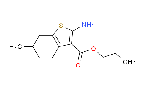CAS No. 329222-92-6, Propyl 2-amino-6-methyl-4,5,6,7-tetrahydrobenzo[b]thiophene-3-carboxylate