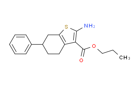 MC684237 | 904999-05-9 | Propyl 2-amino-6-phenyl-4,5,6,7-tetrahydrobenzo[b]thiophene-3-carboxylate