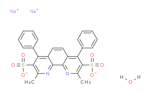 CAS No. 1257642-74-2, Sodium 2,9-dimethyl-4,7-diphenyl-1,10-phenanthroline-3,8-disulfonate hydrate