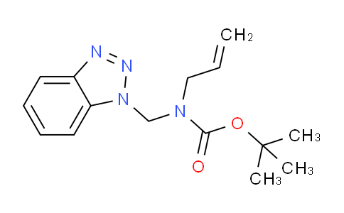 CAS No. 1015856-29-7, tert-Butyl ((1H-benzo[d][1,2,3]triazol-1-yl)methyl)(allyl)carbamate