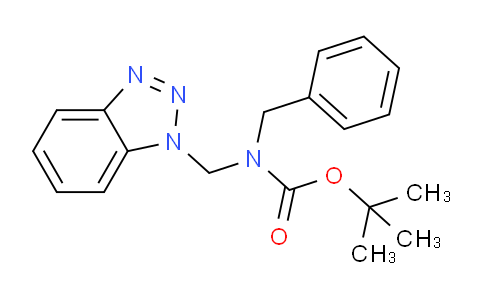 CAS No. 305861-61-4, tert-Butyl ((1H-benzo[d][1,2,3]triazol-1-yl)methyl)(benzyl)carbamate