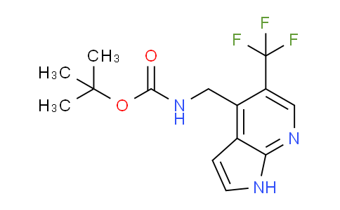 CAS No. 1261366-02-2, tert-Butyl ((5-(trifluoromethyl)-1H-pyrrolo[2,3-b]pyridin-4-yl)methyl)carbamate