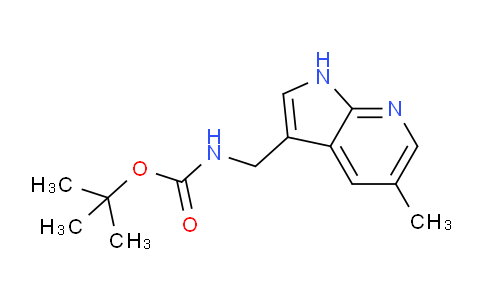 CAS No. 1198107-00-4, tert-Butyl ((5-methyl-1H-pyrrolo[2,3-b]pyridin-3-yl)methyl)carbamate
