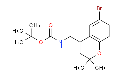 CAS No. 1956327-70-0, tert-Butyl ((6-bromo-2,2-dimethylchroman-4-yl)methyl)carbamate