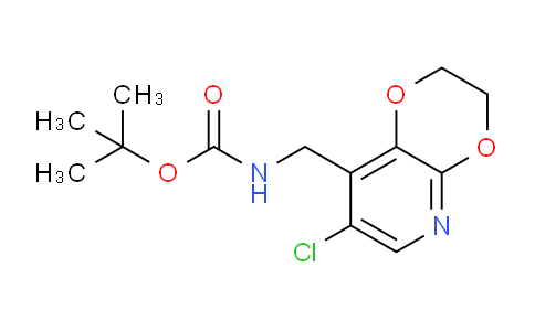 CAS No. 1346447-18-4, tert-Butyl ((7-chloro-2,3-dihydro-[1,4]dioxino[2,3-b]pyridin-8-yl)methyl)carbamate