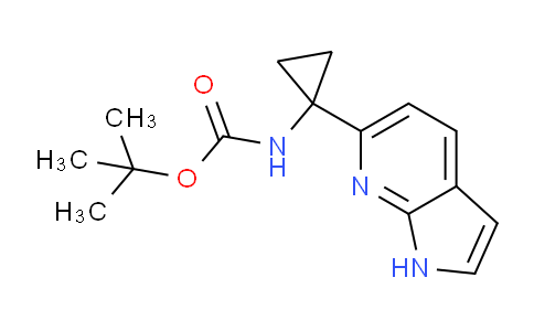 CAS No. 1159734-26-5, tert-Butyl (1-(1H-pyrrolo[2,3-b]pyridin-6-yl)cyclopropyl)carbamate