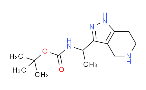 CAS No. 1351392-45-4, tert-Butyl (1-(4,5,6,7-tetrahydro-1H-pyrazolo[4,3-c]pyridin-3-yl)ethyl)carbamate