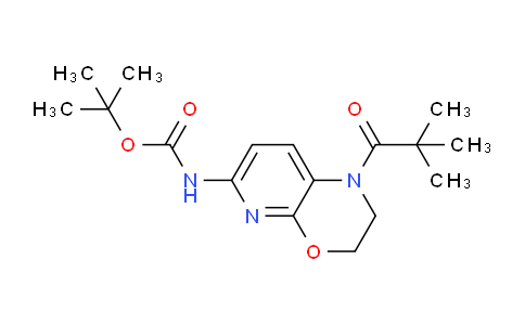 CAS No. 1246088-45-8, tert-Butyl (1-pivaloyl-2,3-dihydro-1H-pyrido[2,3-b][1,4]oxazin-6-yl)carbamate
