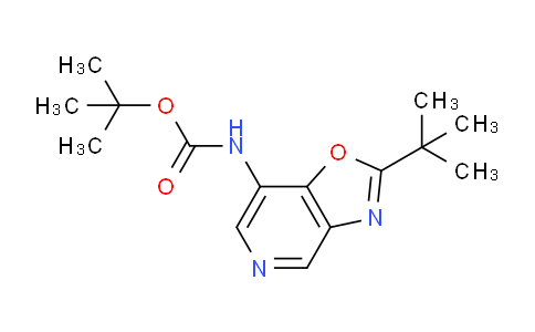 CAS No. 1305325-19-2, tert-Butyl (2-(tert-butyl)oxazolo[4,5-c]pyridin-7-yl)carbamate