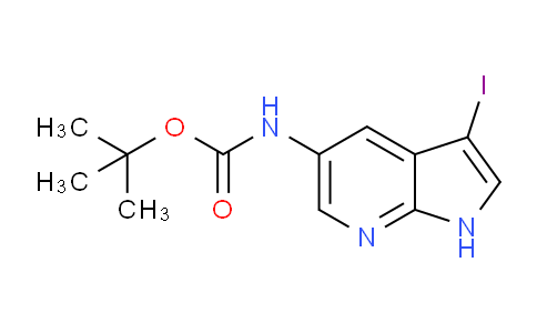 CAS No. 1015609-19-4, tert-Butyl (3-iodo-1H-pyrrolo[2,3-b]pyridin-5-yl)carbamate