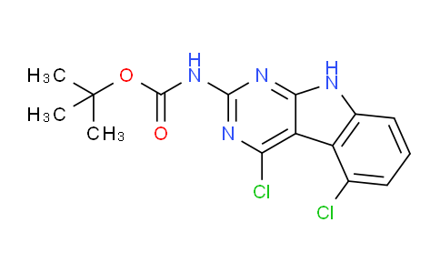 CAS No. 1447606-59-8, tert-Butyl (4,5-dichloro-9H-pyrimido[4,5-b]indol-2-yl)carbamate