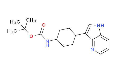 CAS No. 1384264-33-8, tert-Butyl (4-(1H-pyrrolo[3,2-b]pyridin-3-yl)cyclohexyl)carbamate