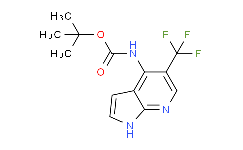 CAS No. 1346447-44-6, tert-Butyl (5-(trifluoromethyl)-1H-pyrrolo[2,3-b]pyridin-4-yl)carbamate