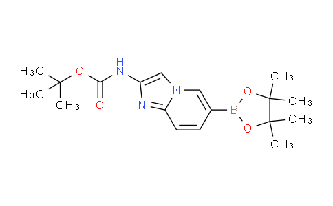 CAS No. 2304634-51-1, tert-Butyl (6-(4,4,5,5-tetramethyl-1,3,2-dioxaborolan-2-yl)imidazo[1,2-a]pyridin-2-yl)carbamate