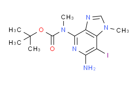 CAS No. 914942-88-4, tert-Butyl (6-amino-7-iodo-1-methyl-1H-imidazo[4,5-c]pyridin-4-yl)(methyl)carbamate