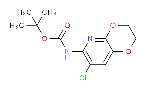 CAS No. 1346446-94-3, tert-Butyl (7-chloro-2,3-dihydro-[1,4]dioxino[2,3-b]pyridin-6-yl)carbamate