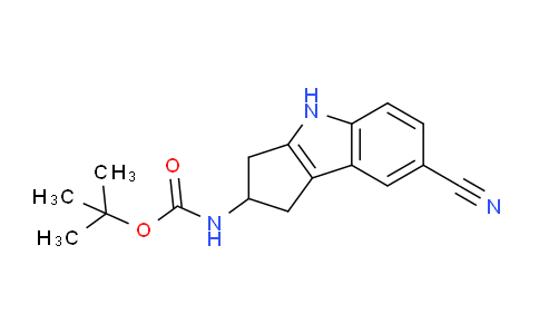 CAS No. 1029691-17-5, tert-Butyl (7-cyano-1,2,3,4-tetrahydrocyclopenta[b]indol-2-yl)carbamate