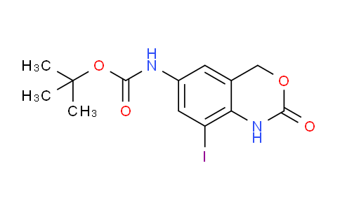 CAS No. 1823254-93-8, tert-Butyl (8-iodo-2-oxo-2,4-dihydro-1H-benzo[d][1,3]oxazin-6-yl)carbamate