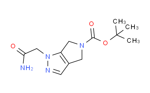 CAS No. 1270029-91-8, tert-Butyl 1-(2-amino-2-oxoethyl)-4,6-dihydropyrrolo[3,4-c]pyrazole-5(1H)-carboxylate