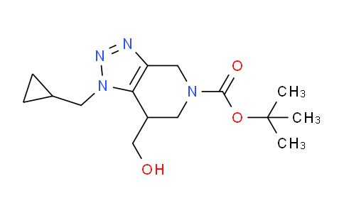 CAS No. 1391733-87-1, tert-Butyl 1-(cyclopropylmethyl)-7-(hydroxymethyl)-6,7-dihydro-1H-[1,2,3]triazolo[4,5-c]pyridine-5(4H)-carboxylate