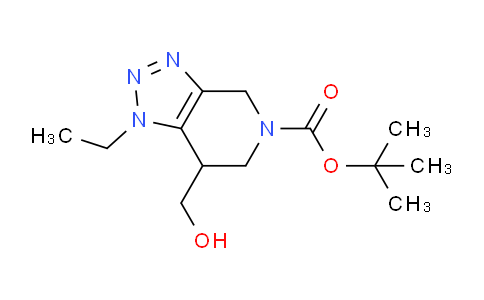 CAS No. 1391732-88-9, tert-Butyl 1-ethyl-7-(hydroxymethyl)-6,7-dihydro-1H-[1,2,3]triazolo[4,5-c]pyridine-5(4H)-carboxylate