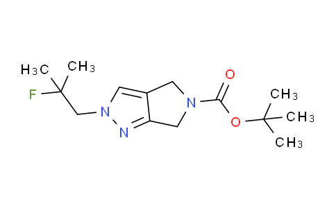 CAS No. 1329996-72-6, tert-Butyl 2-(2-fluoro-2-methylpropyl)-4,6-dihydropyrrolo[3,4-c]pyrazole-5(2H)-carboxylate