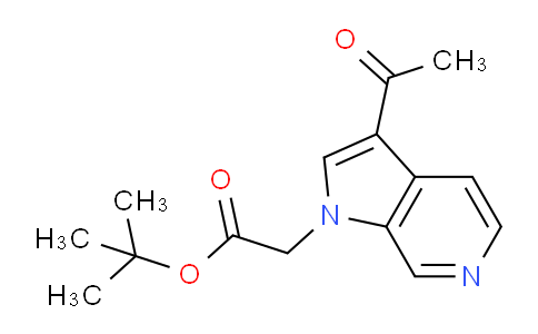 CAS No. 1386457-04-0, tert-Butyl 2-(3-acetyl-1H-pyrrolo[2,3-c]pyridin-1-yl)acetate