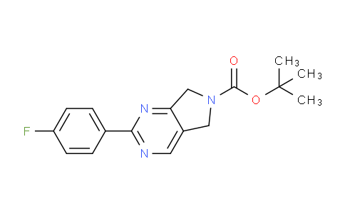 CAS No. 1395493-32-9, tert-Butyl 2-(4-fluorophenyl)-5H-pyrrolo[3,4-d]pyrimidine-6(7H)-carboxylate