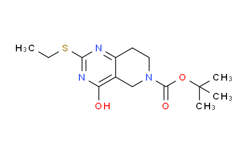 CAS No. 338740-07-1, tert-Butyl 2-(ethylthio)-4-hydroxy-7,8-dihydropyrido[4,3-d]pyrimidine-6(5H)-carboxylate