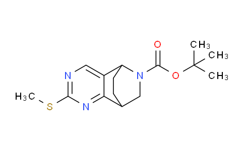 CAS No. 1250998-81-2, tert-Butyl 2-(methylthio)-5,6,7,8-tetrahydro-5,8-(epiminomethano)quinazoline-10-carboxylate