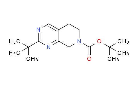 CAS No. 1395493-24-9, tert-Butyl 2-(tert-butyl)-5,6-dihydropyrido[3,4-d]pyrimidine-7(8H)-carboxylate