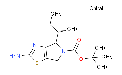CAS No. 1957130-55-0, tert-Butyl 2-amino-4-((S)-sec-butyl)-4H-pyrrolo[3,4-d]thiazole-5(6H)-carboxylate