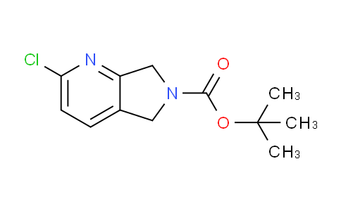 CAS No. 1257854-60-6, tert-Butyl 2-chloro-5H-pyrrolo[3,4-b]pyridine-6(7H)-carboxylate