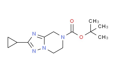 CAS No. 681249-79-6, tert-Butyl 2-cyclopropyl-5,6-dihydro-[1,2,4]triazolo[1,5-a]pyrazine-7(8H)-carboxylate