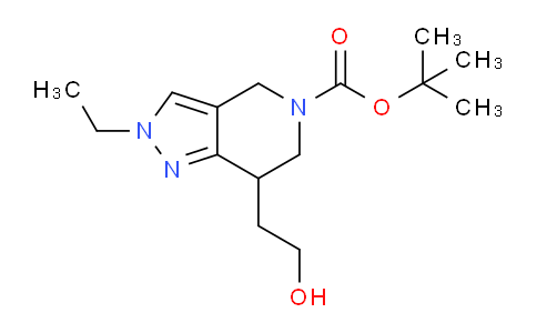 CAS No. 1391733-96-2, tert-Butyl 2-ethyl-7-(2-hydroxyethyl)-6,7-dihydro-2H-pyrazolo[4,3-c]pyridine-5(4H)-carboxylate