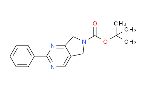 CAS No. 1395493-09-0, tert-Butyl 2-phenyl-5H-pyrrolo[3,4-d]pyrimidine-6(7H)-carboxylate