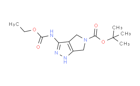 CAS No. 1049677-66-8, tert-Butyl 3-((ethoxycarbonyl)amino)-4,6-dihydropyrrolo[3,4-c]pyrazole-5(1H)-carboxylate