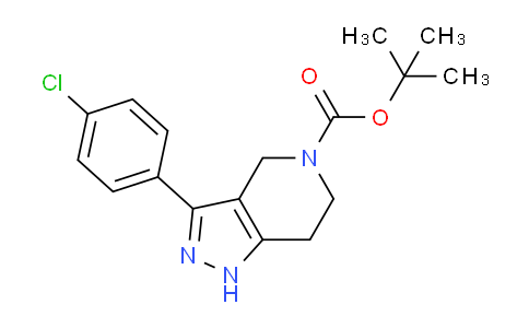 CAS No. 1188265-37-3, tert-Butyl 3-(4-chlorophenyl)-6,7-dihydro-1H-pyrazolo[4,3-c]pyridine-5(4H)-carboxylate