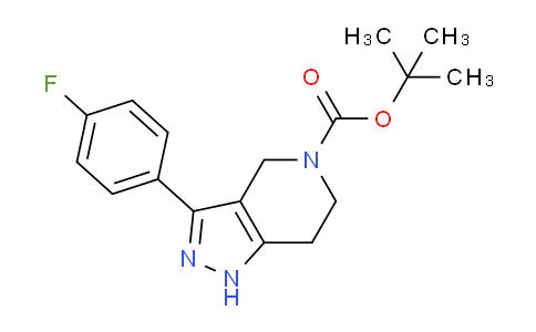 CAS No. 1188265-33-9, tert-Butyl 3-(4-fluorophenyl)-6,7-dihydro-1H-pyrazolo[4,3-c]pyridine-5(4H)-carboxylate