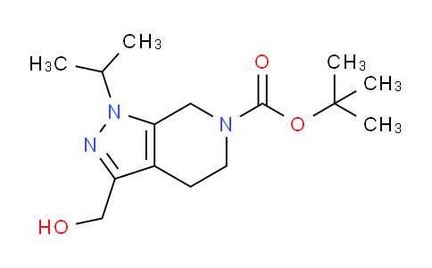CAS No. 1330765-10-0, tert-Butyl 3-(hydroxymethyl)-1-isopropyl-4,5-dihydro-1H-pyrazolo[3,4-c]pyridine-6(7H)-carboxylate