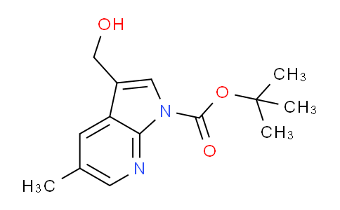 CAS No. 1198103-73-9, tert-Butyl 3-(hydroxymethyl)-5-methyl-1H-pyrrolo[2,3-b]pyridine-1-carboxylate