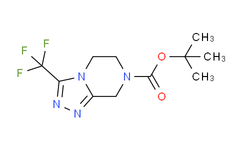 CAS No. 877402-43-2, tert-Butyl 3-(trifluoromethyl)-5,6-dihydro-[1,2,4]triazolo[4,3-a]pyrazine-7(8H)-carboxylate
