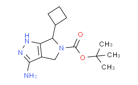 CAS No. 1196153-51-1, tert-Butyl 3-amino-6-cyclobutyl-4,6-dihydropyrrolo[3,4-c]pyrazole-5(1H)-carboxylate