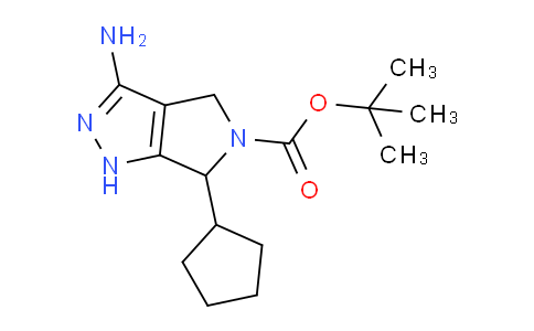 CAS No. 1363405-62-2, tert-Butyl 3-amino-6-cyclopentyl-4,6-dihydropyrrolo[3,4-c]pyrazole-5(1H)-carboxylate