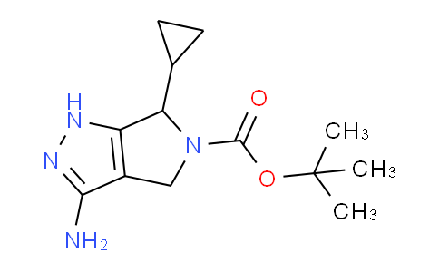 CAS No. 1363404-97-0, tert-Butyl 3-amino-6-cyclopropyl-4,6-dihydropyrrolo[3,4-c]pyrazole-5(1H)-carboxylate