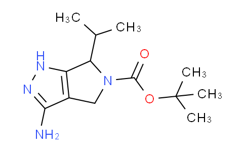 CAS No. 1196155-07-3, tert-Butyl 3-amino-6-isopropyl-4,6-dihydropyrrolo[3,4-c]pyrazole-5(1H)-carboxylate