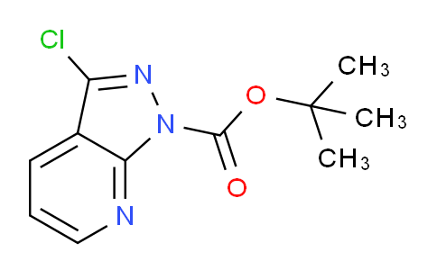 CAS No. 1822844-10-9, tert-Butyl 3-chloro-1H-pyrazolo[3,4-b]pyridine-1-carboxylate