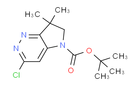 CAS No. 1403901-53-0, tert-Butyl 3-chloro-7,7-dimethyl-6,7-dihydro-5H-pyrrolo[3,2-c]pyridazine-5-carboxylate