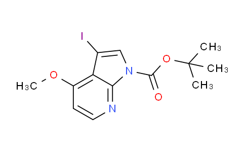 CAS No. 1254926-83-4, tert-Butyl 3-iodo-4-methoxy-1H-pyrrolo[2,3-b]pyridine-1-carboxylate